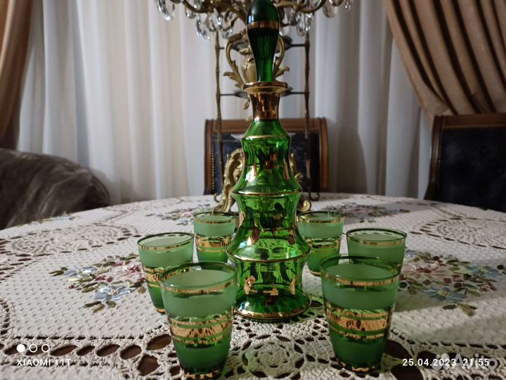 Графин со стопками 70-е годы Германия