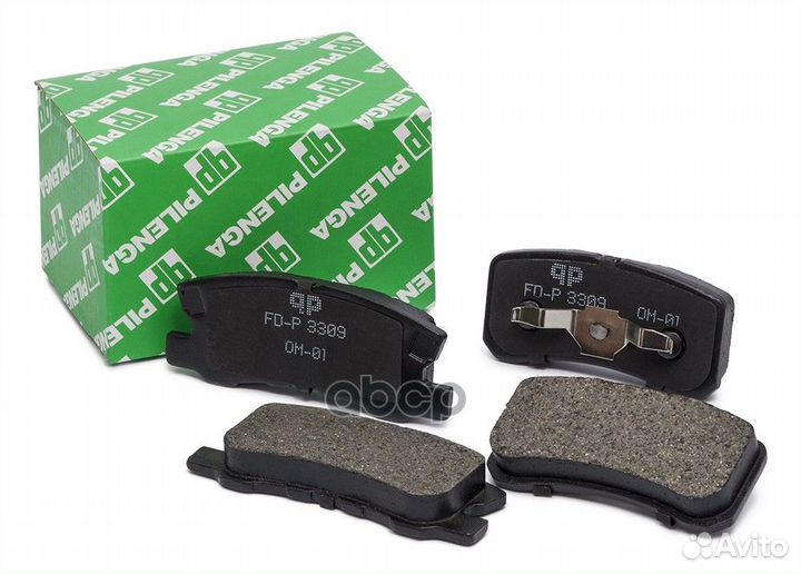 Колодки тормозные дисковые зад прав/лев lanc