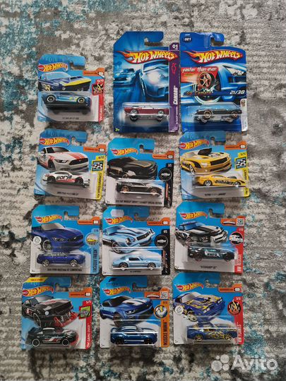 Hot Wheels Ford Mustang и Chevrolet Camaro