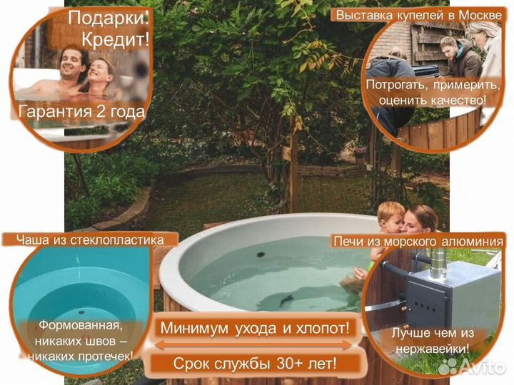 Купель композитная с подогревом S2456L/5