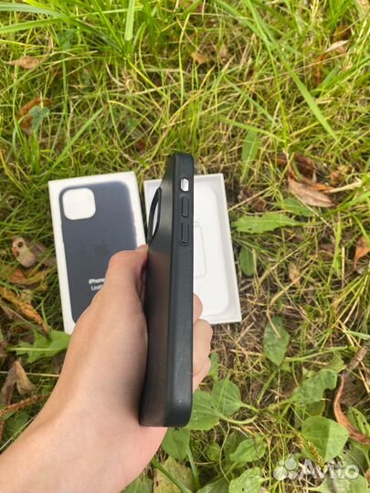 Чехол iPhone 13 Mini Кожаный Magsafe