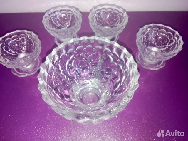 Конфетница и креманки набор