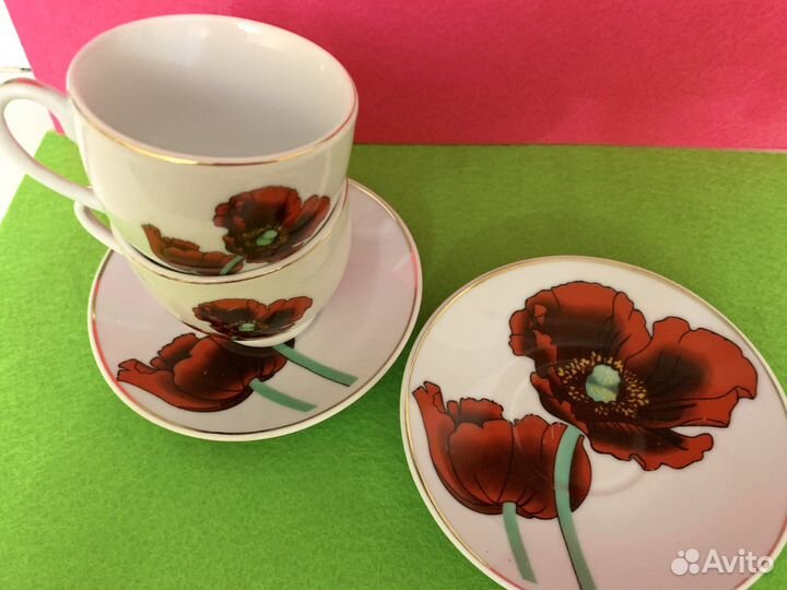 Чашка с блюдцем кофейная