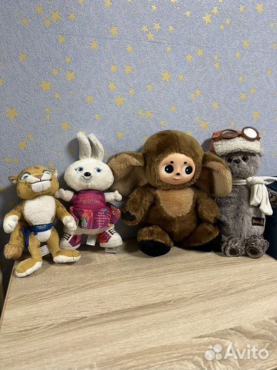 Чебурашка, олимпийский заяц, леопард