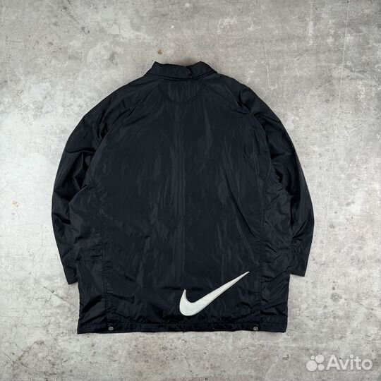 Винтажная куртка коуч Nike Vintage Big Swoosh