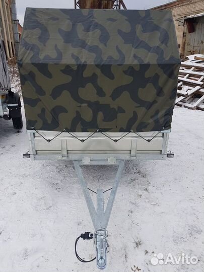 Двухосный оцинкованный Чебоксарский прицеп F5 3,5