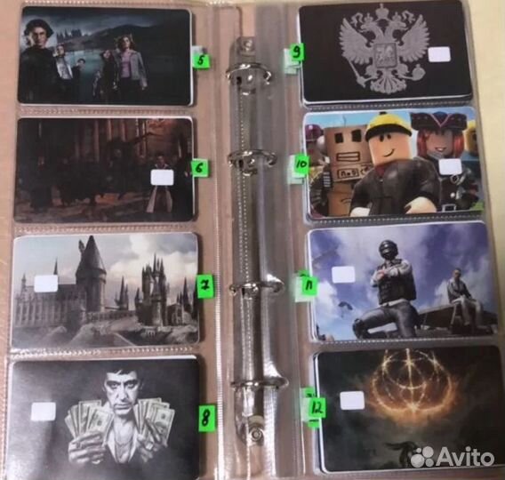 Комплект наклеек 12шт