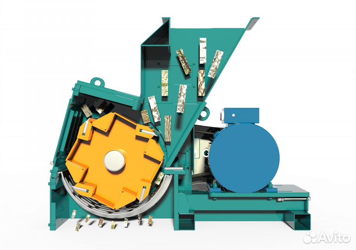 Рубительная машина с вертикальной загрузкой