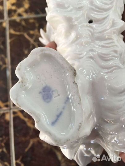 Статуэтка фарфор Собака Германия Unterweissbach