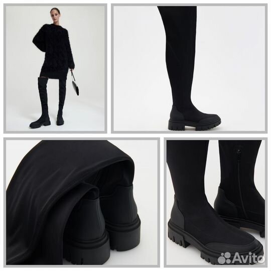 Reserved новые высокие сапоги 40