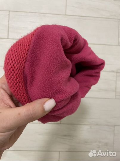 Шапка розовая новая 50-52