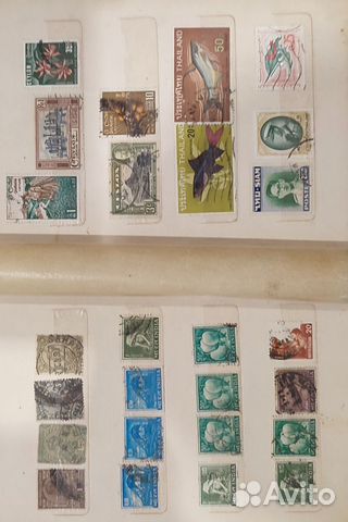 Альбом с марками стран Азии, не частые