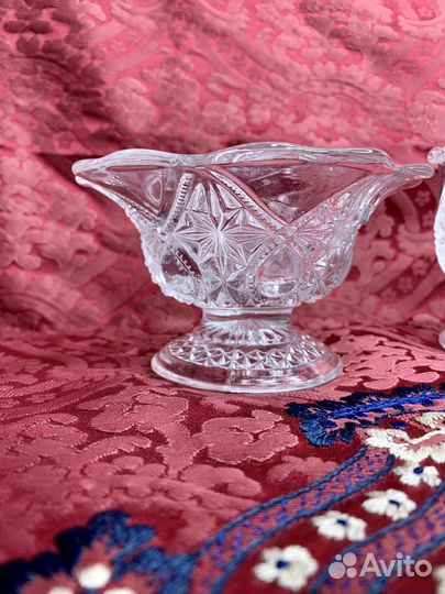 Старинный сливочник и сахарница Мальцов