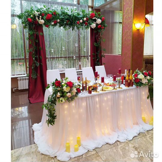 Оформление свадьбы, украшение зала, декор