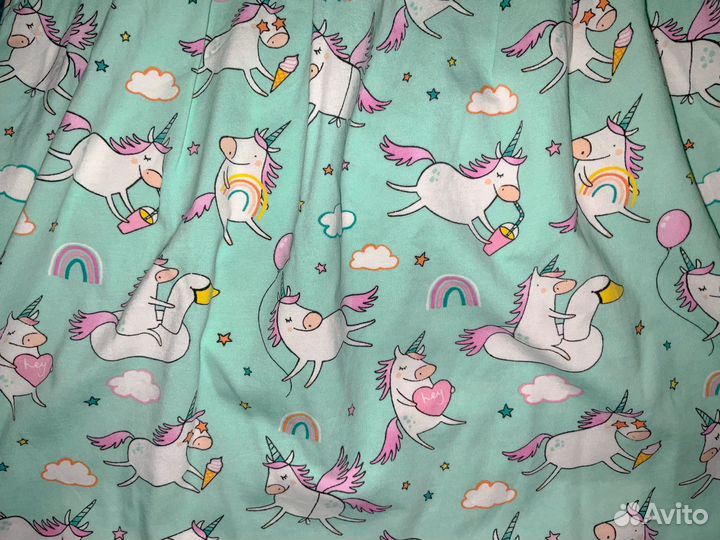 Детское платье с единорогами Next 122