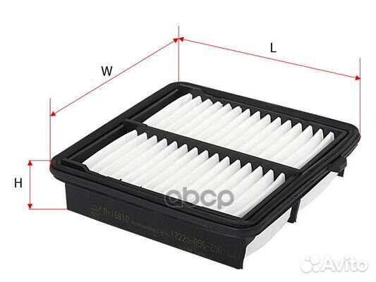 Фильтр воздушный;honda FIT 1.3 2008 - / honda FIT