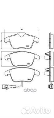 P85112 1219 21 5N0698151 колодки дисковые п