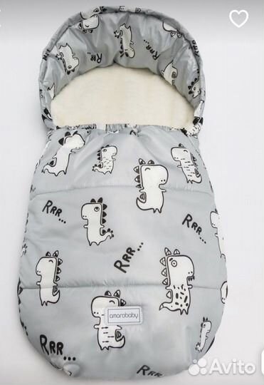 Зимний конверт в коляску