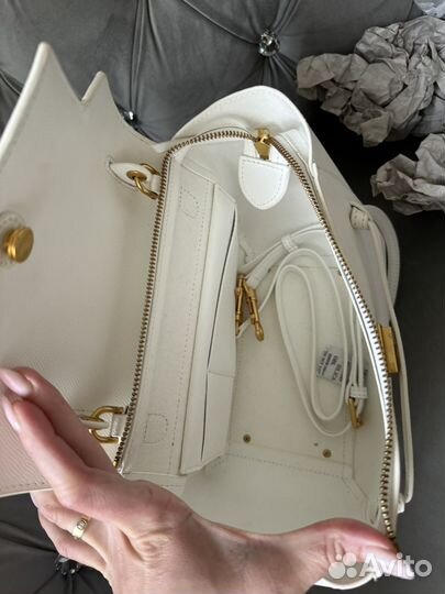 Сумка celine belt white 25 cm