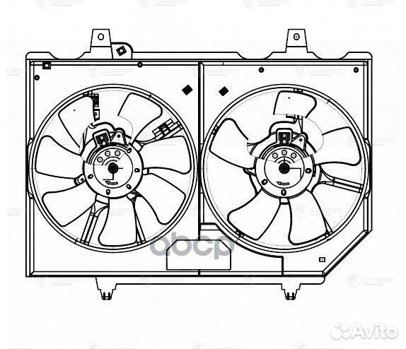 Вентилятор радиатора охлаждения nissan