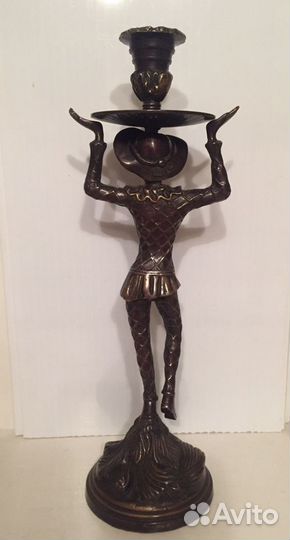 Бронзовый подсвечник «Арлекин»