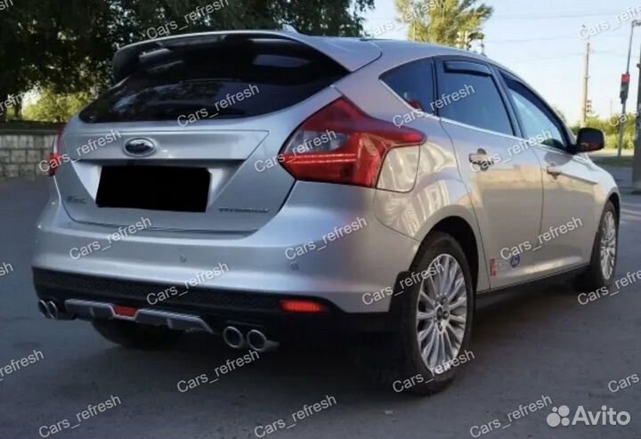 Диффузор накладка заднего бампера Ford Focus 2 / 3