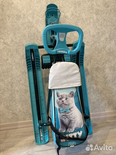 Детский снегокат со спинкой до 100 кг