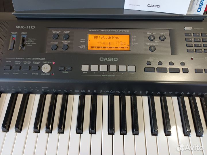 Casio WK110 (76 клавиш) синтезатор (обмен/продажа)