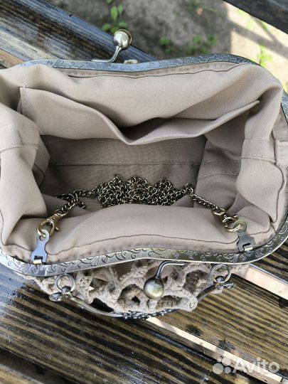 Ажурная вечерняя сумка с фермуаром 