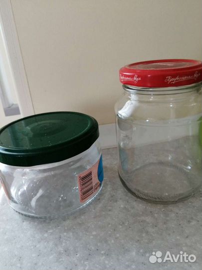 Банки стеклянные, бутылки