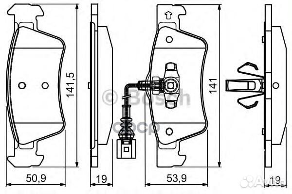 Колодки торм диск к-т 0986495115 Bosch