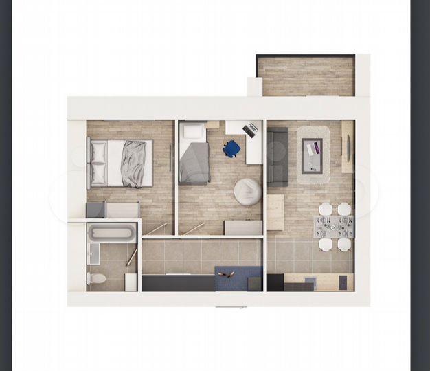 3-к. квартира, 53,6 м², 3/16 эт.