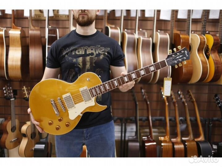 Cort CR200-GT золотистая электрогитара