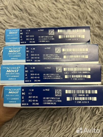 Контактные линзы Acuvue 1 Day Moist (90)