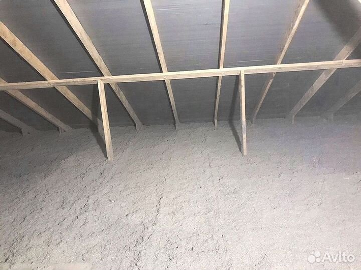 Утепление пола эковатой