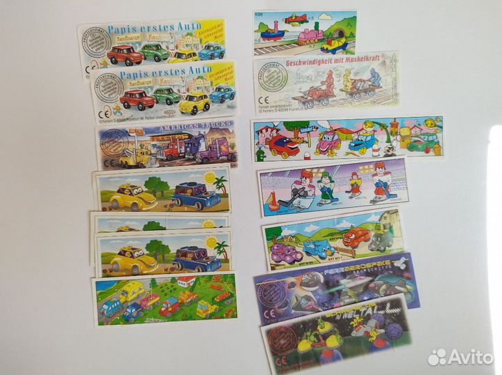 Вкладыши киндер-1