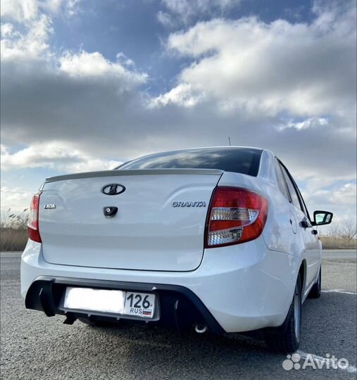 Дифуззор заднего бампера Гранта 2190 седан