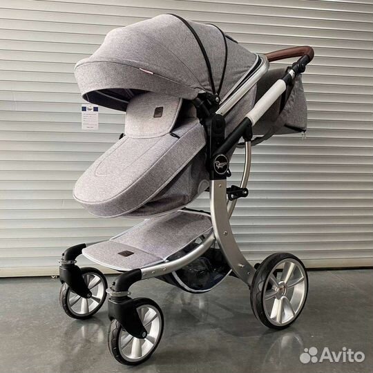 Коляска 2в1 трансформер (серебро )