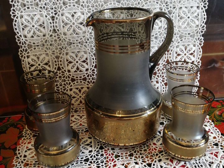 Кувшин. Чехословакия. 4 стакана