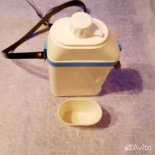 Ретро фляжка походная пластиковая. СССР