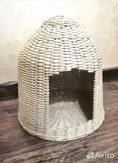 Домик для кошки плетеный