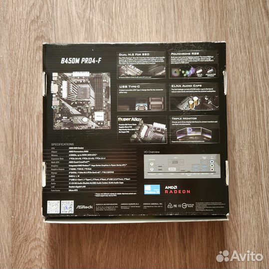 Материнская плата ASRock B450M Pro4-F