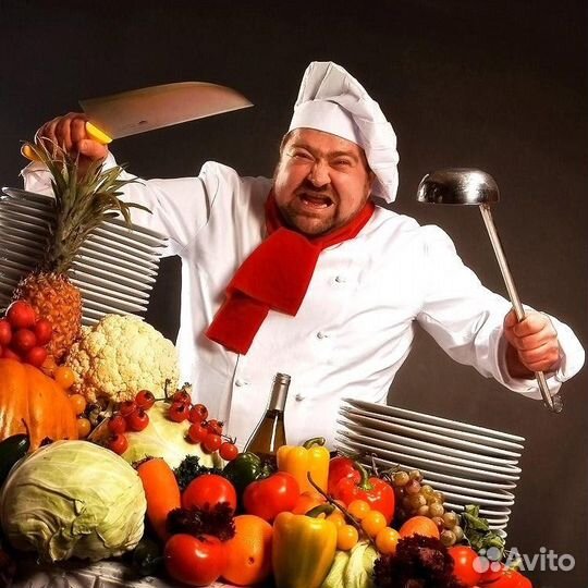 Повар готовить борщ (дмс, питание)