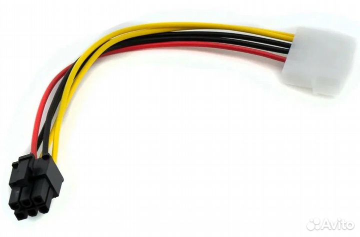 Переходник molex 6 pin для питания видеокарты