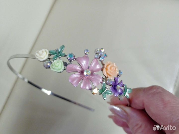 Ободок с цветами