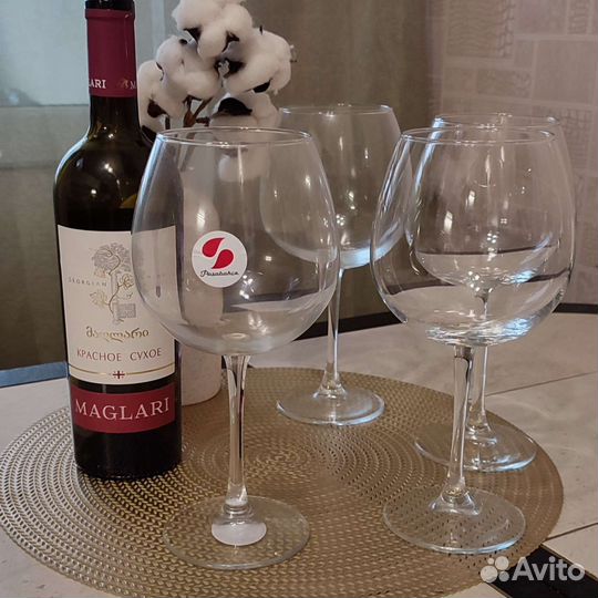 Бокалы для вина новые