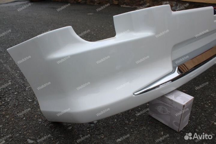 Губа передняя Modellista Toyota LC 200 12-15 белая