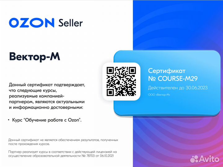 Обучение Вайлдберриз, Ozon, Яндекс.Маркет