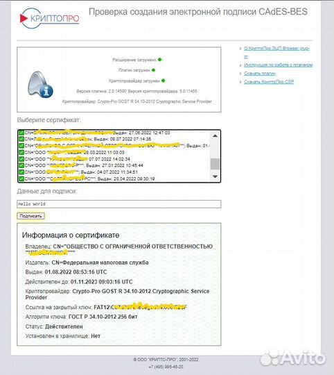 Копирование Эцп (Электронной Подписи) от Фнс