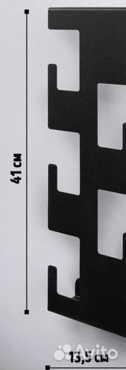 Вешалка настенная металлическая